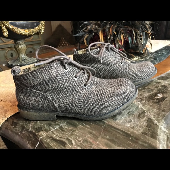 BLOWFISH BROWN & BEIGE TWEED BOOTIES. NEW SZ 6 - Picture 4 of 7